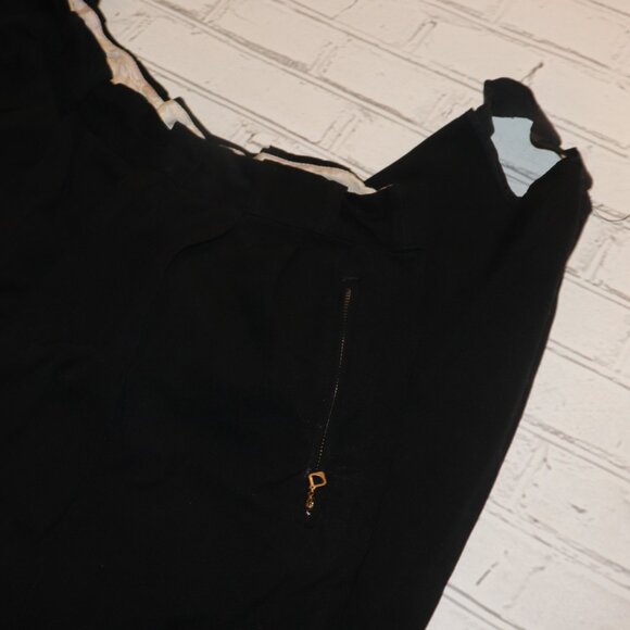 🖤🔩🦶 Black Utility Pants · Talon Zippers · Foot Straps · 32" 🖤Waist Retro - Picture 3 of 4
